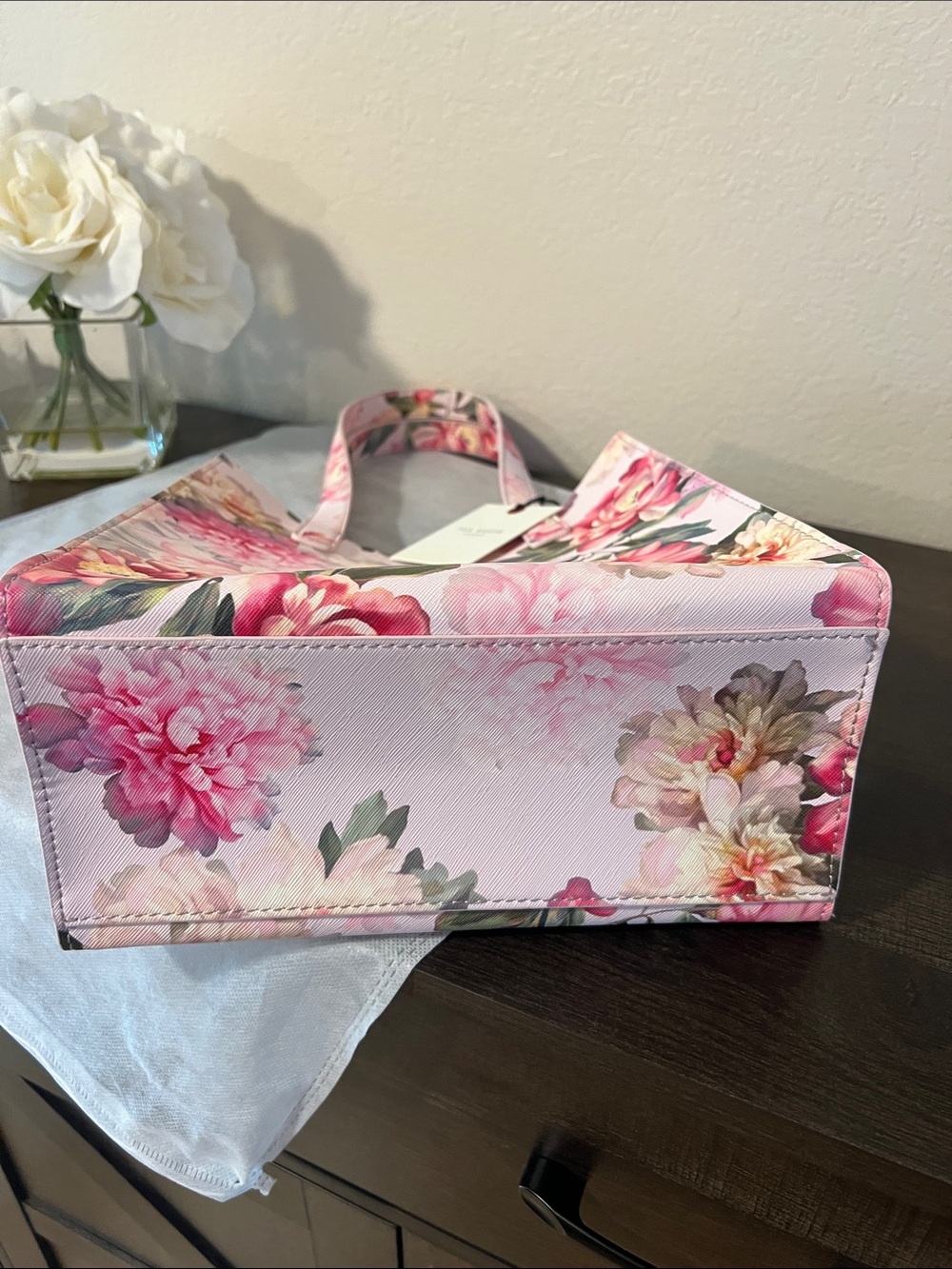 Ted Baker London Icon Pink Floral Peony Structured Tote - Picture 2 of 5